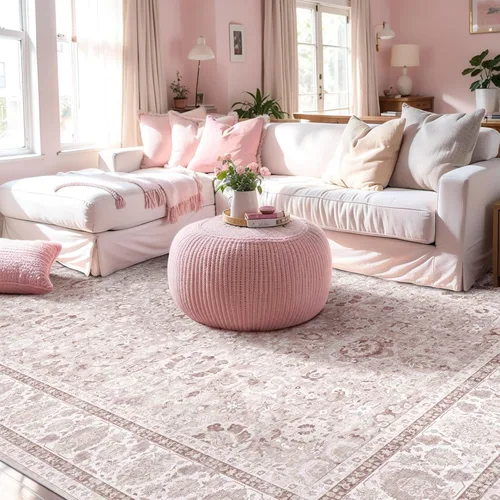 Miniatura 41 de Alfombras de área de 5 x 8 pies para dormitorio, alfombra lavable de 5 x 8, alfombra vintage grande, antideslizante, alfombra bohemia para sala