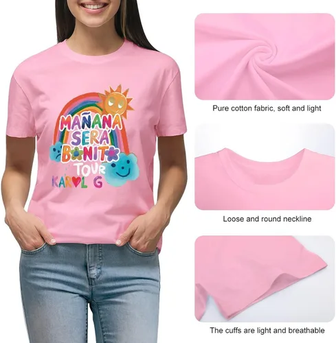 Miniatura 5 de T-Shirt Women Casual Tee Novelty Graphic T Shirts Short Sleeve Tshirt Summer Tops