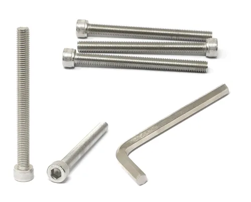 Miniatura 26 de iexcell 25 piezas M4 x 60/65/70/75/3.150 in paso de rosca 0.028 in acero inoxidable 304 cabeza hexagonal Tornillos Tornillos surtido Kit