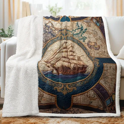 Miniatura 13 de Sleepwish Manta Sherpa con mapa del mundo antiguo para bebé (30 x 40 pulgadas), manta de forro polar retro vintage, acogedora manta de felpa