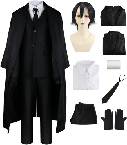 Miniatura 10 de Buyoem Dazai - Disfraz de cosplay para Halloween, Navidad, anime, Chuuya, cosplay, uniforme para adultos, hombres y mujeres Color2