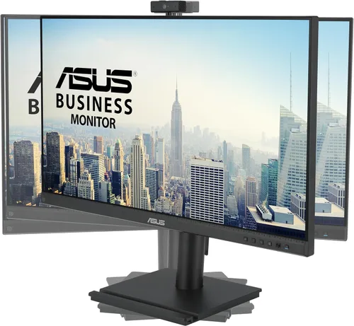 Miniatura 13 de ASUS Monitor de videoconferencia 1080P de 24" (BE249QFK) - IPS, 100Hz, sin marco, cámara web Full HD, matriz de micrófono, altavoces, altura