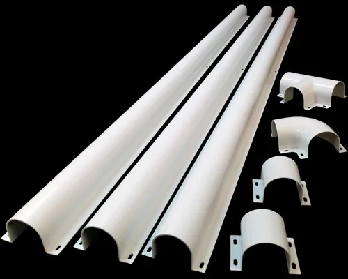Miniatura 4 de Electriduct Kit de protección de alambre con brida de plástico blanco de 1 pulgada, longitud de 59 pulgadas, estilo personalizado, instalación
