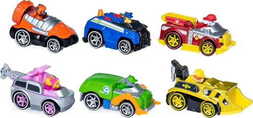 Miniatura 5 de Paw Patrol, True Metal Classic - Paquete de 6 vehículos coleccionables de fundición a presión, escala 1: 55, Launch'N Haul Paw Patroller, juego