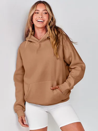Miniatura 108 de ANRABESS - Sudaderas con capucha para mujer, sobre talla, de vellón de manga larga, modelo de 2024, para otoño