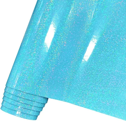 Miniatura 19 de HYANG - Espejo holográfico de piel sintética de color negro, cristal láser, 1 rollo de 12 x 53 pulgadas, piel sintética muy adecuado para aretes