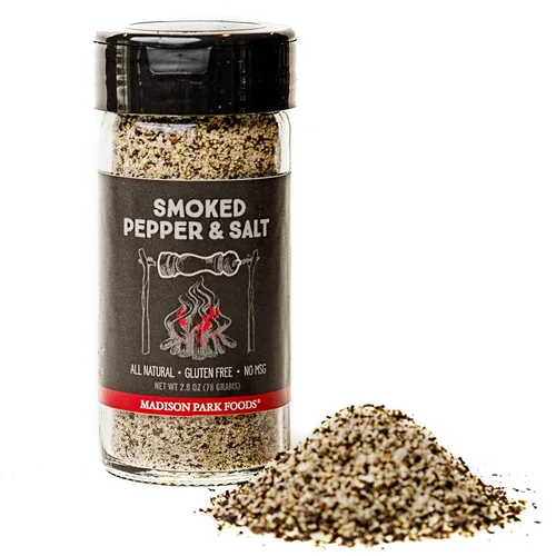 Miniatura 7 de Granos de pimienta Tellicherry ahumados de nogal – Sal marina gourmet Premium Chef condimentador parrilla, estufa, mesa, el sabor perfecto; todo