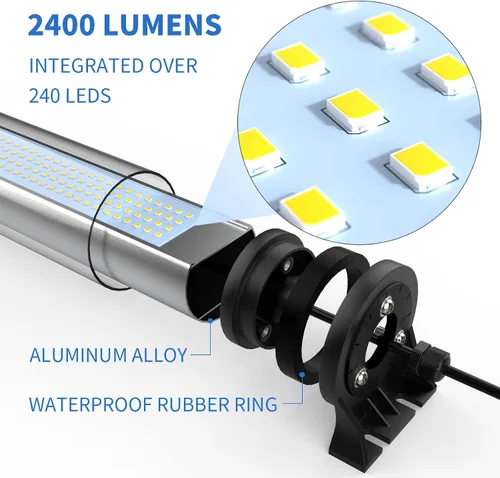 Miniatura 3 de 20W IP66 luces a prueba de explosiones llevó la luz del tubo de trabajo de la luz de la máquina Iluminación industrial para la máquina CNC 110V a