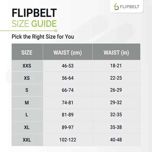 Miniatura 3 de FlipBelt - Cinturón de correr clásico, riñonera para correr unisex, empresa de EE. UU Negro