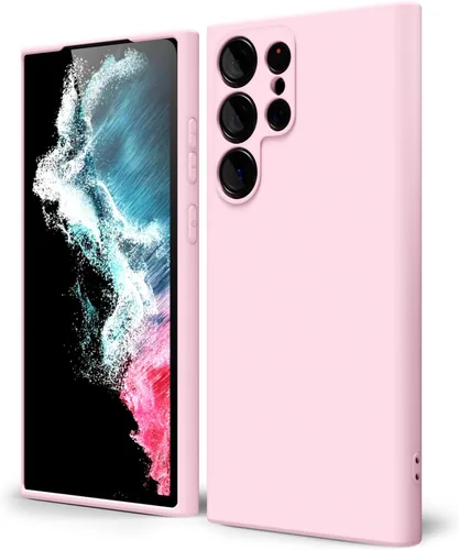 Miniatura 189 de oakxco Funda para teléfono Samsung Galaxy S21 Ultra con agarre de silicona líquida, bonita funda delgada y delgada de goma suave de TPU lisa