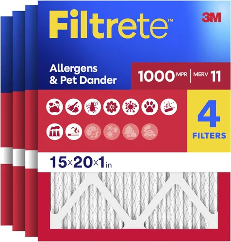 Miniatura 20 de Filtrete - Filtro de aire para aire acondicionado y calefactor, 20 x 20 x 1 pulgadas, MERV 11, MPR 1000, defensa contra micro alérgenos, filtro