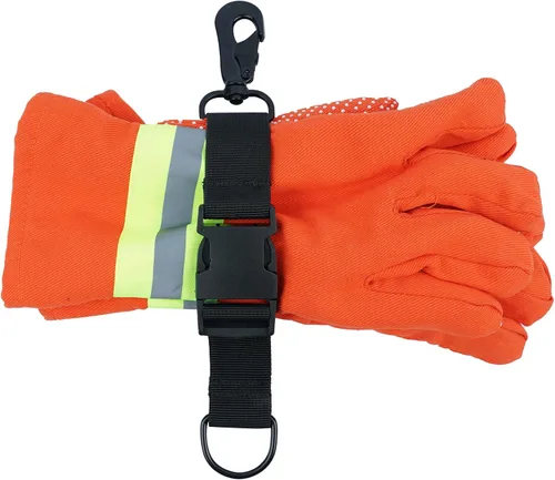 Miniatura 3 de MELOTOUGH Firefighter Gloves Straps Work glove holder with Reflective Tape Glove Clips for Quick Accessfor Firefighters