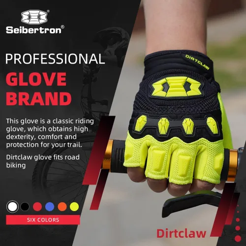 Seibertron - Guantes unisex para bicicleta BMX MX ATV MTB, guantes para bicicleta de montaña, ciclismo, todoterreno/Dirt Bike, guantes de carretera