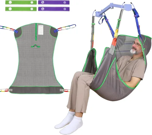 EZ Assistive Eslinga universal de elevación de pacientes de cuerpo completo para elevación o traslado de pacientes, honda de elevación con tela de