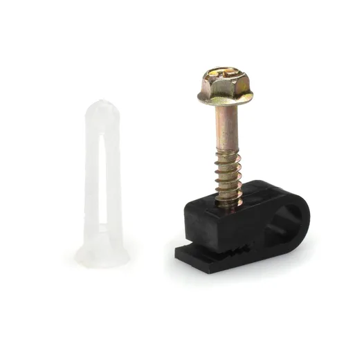 Miniatura 10 de Anclajes cónicos de plástico acanalado - para hormigón, estuco, ladrillo, paneles de yeso y similares - Kit de 10 anclajes