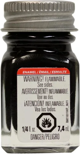 Miniatura 10 de Testors Pintura de Esmalte, Blanco Mate, 1/4-Onza