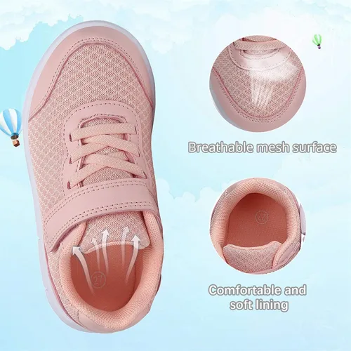 Miniatura 2 de Xingfujie Zapatos deportivos para niños y niñas, zapatos de tenis para correr y caminar