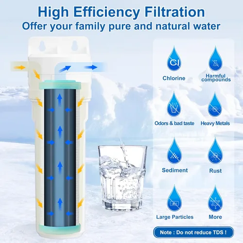 Miniatura 3 de Sistema de filtro de agua para debajo del fregadero, filtro de agua debajo del mostrador para grifo de cocina, refrigerador y máquina de hielo