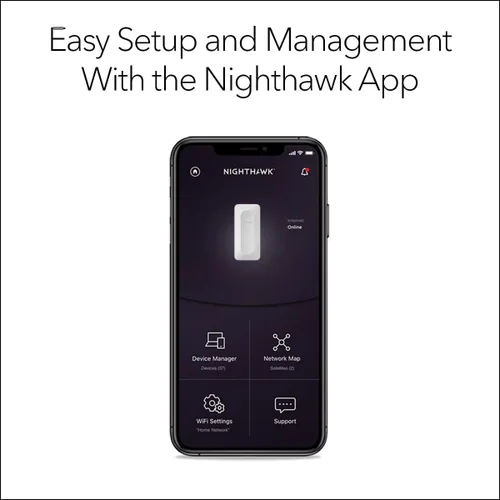 Miniatura 5 de NETGEAR Extensor de rango de malla WiFi 6 (EAX11) - Añade hasta 1,200 pies cuadrados, 15 dispositivos con amplificador y repetidor de señal