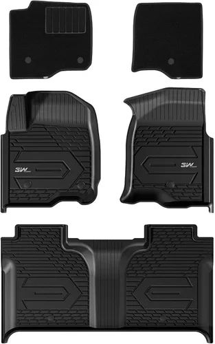 Miniatura 38 de 3W Alfombrillas de piso para Chevy Equinox 2018-2023 2024/Alfombrillas de piso GMC Terrain, TPE para todo clima con ajuste personalizado