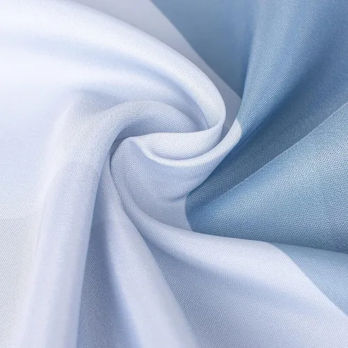 Miniatura 3 de Sunlit - Cortina de ducha de diseño de 36 x 72 pulgadas ombre azul pequeña para cabina de ducha RV de medio tamaño, cortinas estrechas para baño