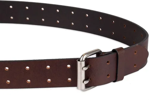 Miniatura 3 de Dickies - Cinturón de cuero para hombre con hebilla de doble punta
