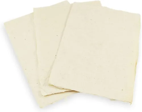 Cartulina Lokta hecha a mano, papel de 5 x 7 pulgadas con borde de cubierta, papel lokta sin árboles para papelería vintage, impresión e