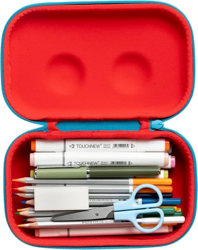 Miniatura 7 de ZIPIT Caja de lápices Beast para niños, estuche divertido de gran capacidad para la escuela, caja organizadora de papelería, color negro