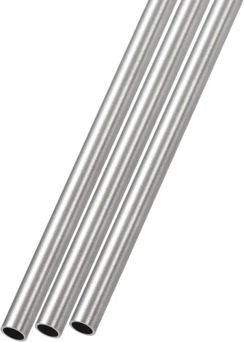 METALLIXITY Tubo de acero inoxidable 316 (0.197 in de diámetro x 0.020 in de pared T x 11.811 in de largo), 3 piezas, tubo recto - para muebles del