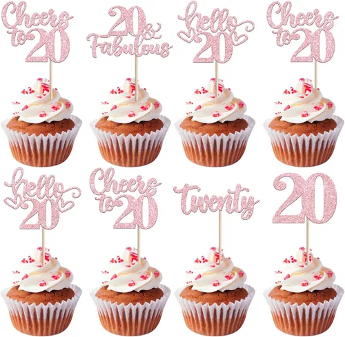 Miniatura 26 de 30 piezas de adornos para cupcakes de 12 cumpleaños feliz, brillantes doce, hola 12, felicitaciones a 12 años, adornos para cupcakes, 12