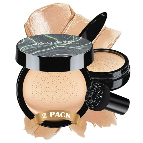 Miniatura 13 de Mushroom Head Air Cushion CC Cream - Base de maquillaje facial BB Cream para piel madura, corrector hidratante que ilumina larga duración, tono