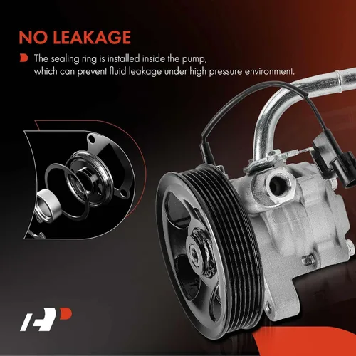 Miniatura 7 de A-Premium Bomba de dirección asistida con polea y sensor compatible con Hyundai Genesis Coupe 2013-2016, 3.8L, repuesto # 571002M400