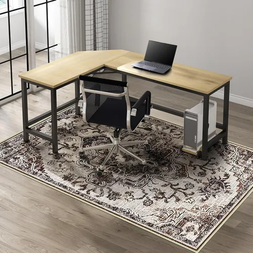 Miniatura 8 de Kuyal Tapete para silla de oficina para suelo de madera dura, 48 x 60 pulgadas, tapete para silla de juegos de computadora, tapete de pelo bajo
