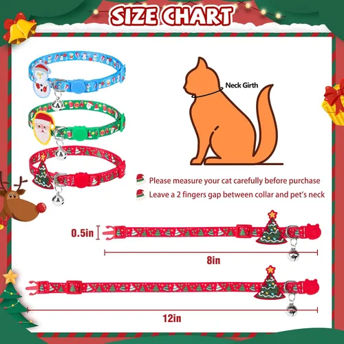 Miniatura 2 de PUPTECK Collar de gato con campanas, collar de gatito ajustable para niñas y niños pequeños, cachorro, conejito, bonito accesorio de disfraz