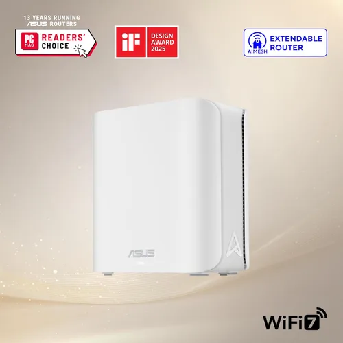 Miniatura 2 de ASUS ZenWiFi BD4 (1 unidad) Malla WiFi 7 de doble banda, 3600 Mbps, 2450 pies cuadrados, puertos duales de 2.5G, controles de seguridad y parentales
