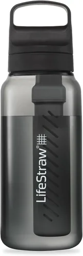 Miniatura 10 de LifeStraw Serie Go – Botella de filtro de agua sin BPA para viajes y uso diario, elimina bacterias, parásitos y microplásticos, mejora el sabor, 1L