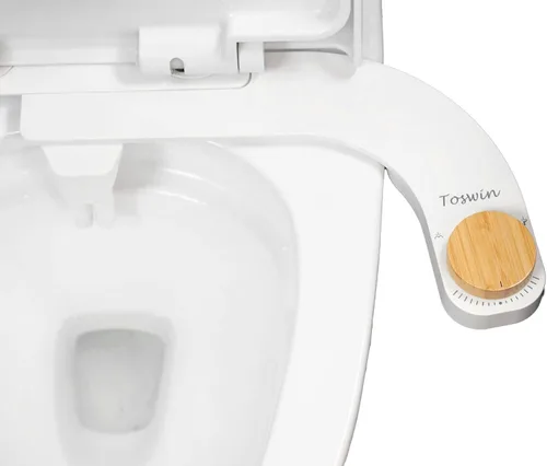 Miniatura 4 de Bidé para mano izquierda, bidé ultra delgado, control lateral izquierdo, accesorio de bidé trasero transparente para inodoro con boquillas Pomo