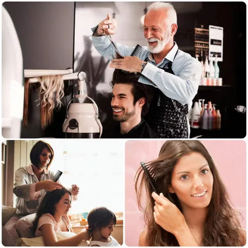 Miniatura 7 de 2 peines de dientes anchos y peine desenredante de cabello grande, adecuado en todo tipo, peine de cabello Anmieciu Advanced Care Styling
