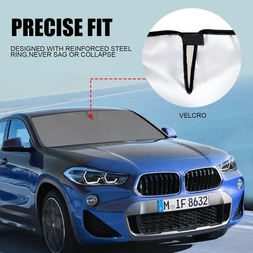 Miniatura 8 de Parasol interior para parabrisas de automóvil, protección UV, parasol para BMW Serie 5 525i, 525xi, 528i, 528xi, 528xi, 530i, 530e, 530xi, 535i