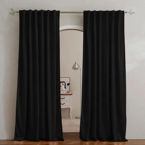 Miniatura 25 de Pony Dance Cortinas de terciopelo blanco de lana, suaves, clásicas, sólidas, aisladas térmicas, para sala de estar, protección de privacidad, lana