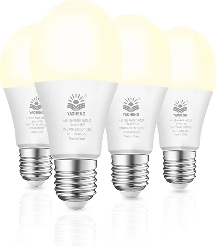 Miniatura 16 de Bombilla LED A19, bombillas LED equivalentes a 100 W, 2700 K blanco cálido, 1500 lúmenes, base E26 estándar, no regulable, bombillas superbrillantes