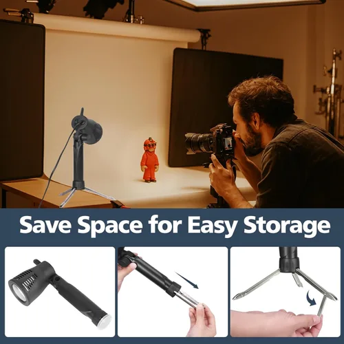 Miniatura 4 de EMART Fotografía LED Lámpara de luz continua 5500K Cámara portátil Foto Iluminación para estudio de mesa - 2