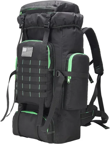 Miniatura 41 de Mochila de senderismo W WINTMING para hombres 70L/100L, mochila de campamento, mochila militar Molle, paquete de asalto de 3 días para escalada