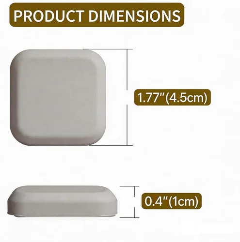 Miniatura 2 de BINJO Protectores de pared para topes de puerta (paquete de 6) - Protector de pared de goma de 1.77 pulgadas para pomo de puerta, protector de pared