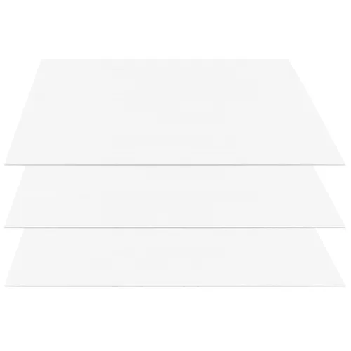 Miniatura 5 de MOUYAT Paquete de 15 hojas grandes de plástico corrugado blanco de 18 x 24 pulgadas, 5/32 pulgadas de grosor y 0.157 in de grosor, tablero en blanco