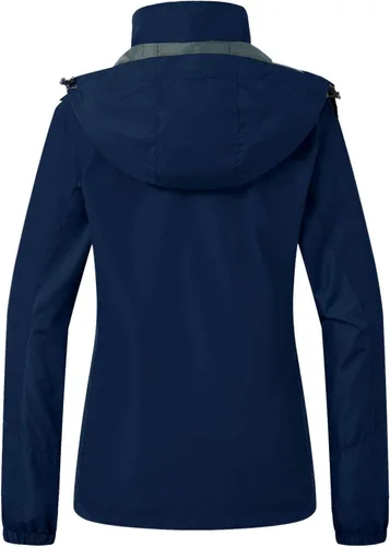 Miniatura 2 de Wantdo Chaqueta de esquí 3 en 1 para mujer, impermeable, con aislamiento, forro polar