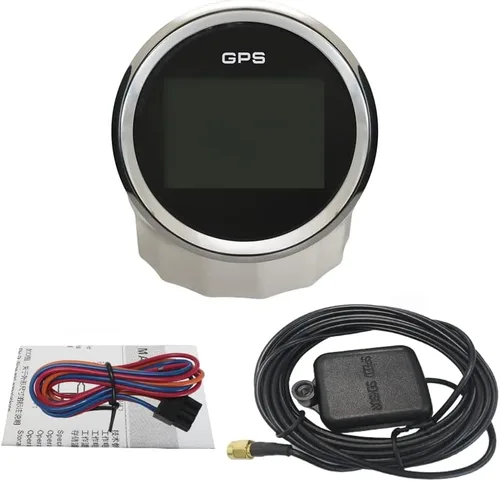Miniatura 5 de ELING Kit de velocímetro digital GPS de 3.346 in, 0.0-620.7 mi/h MPH nudos, curso de trímetro para coche, Go Kart, ATV, moto