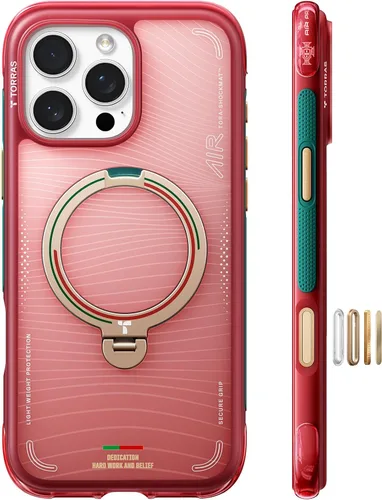 Miniatura 22 de TORRAS Ostand Q3 Air - Funda para iPhone 17 Pro Max con soporte magnético de 360°, compatible con MagSafe, probado contra caídas de grado militar