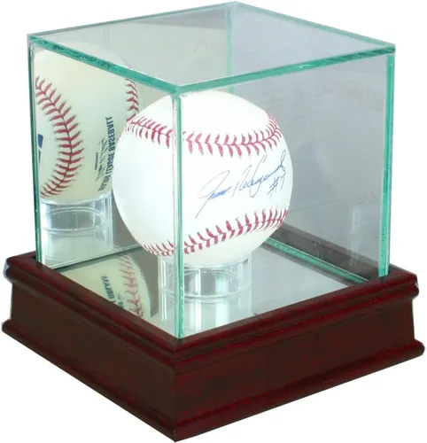Miniatura 7 de Vitrina de béisbol individual con moldeo deportivo (negro)