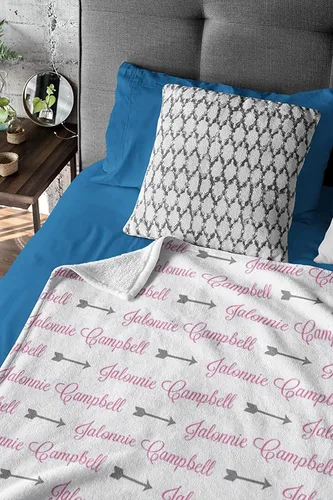 Miniatura 3 de NAZENTI Manta de regalo para bebé, manta de bebé personalizada con nombre, manta personalizada para niña, regalo para niñas, hija de cumpleaños